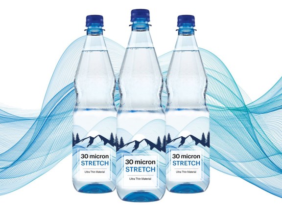 CCL Label has developed, what’s claimed to be, the thinnest stretch sleeve in the market, offering a thickness of 30 micron and designed for returnable 1 litre PET bottles that are typically used in the mineral water market.