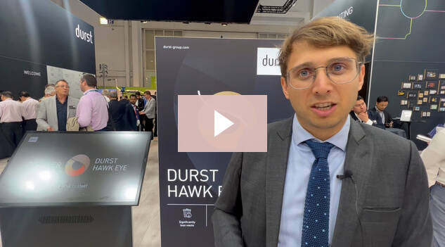 Log of Durst Group product manager Martin Leitner discusses Durst Hawk Eye at Labelexpo